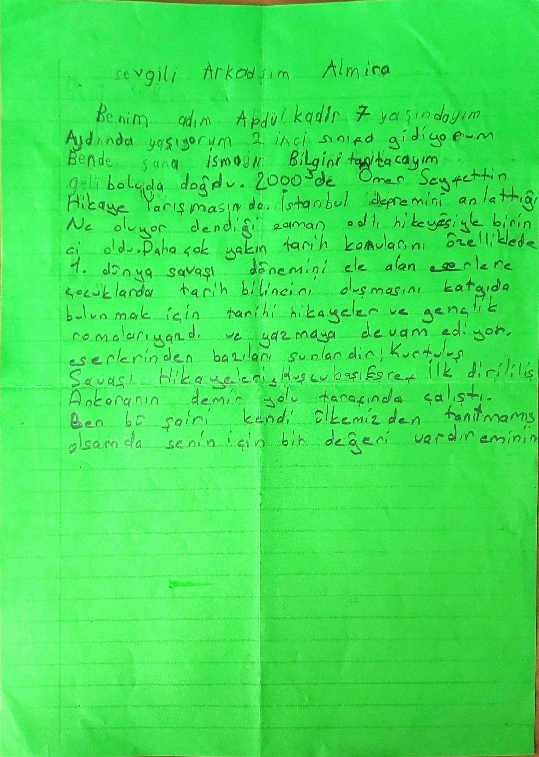 ” Aydın’dan Kırklareli’ne Mektup” by bilgen ALÇİÇEK - Ourboox.com