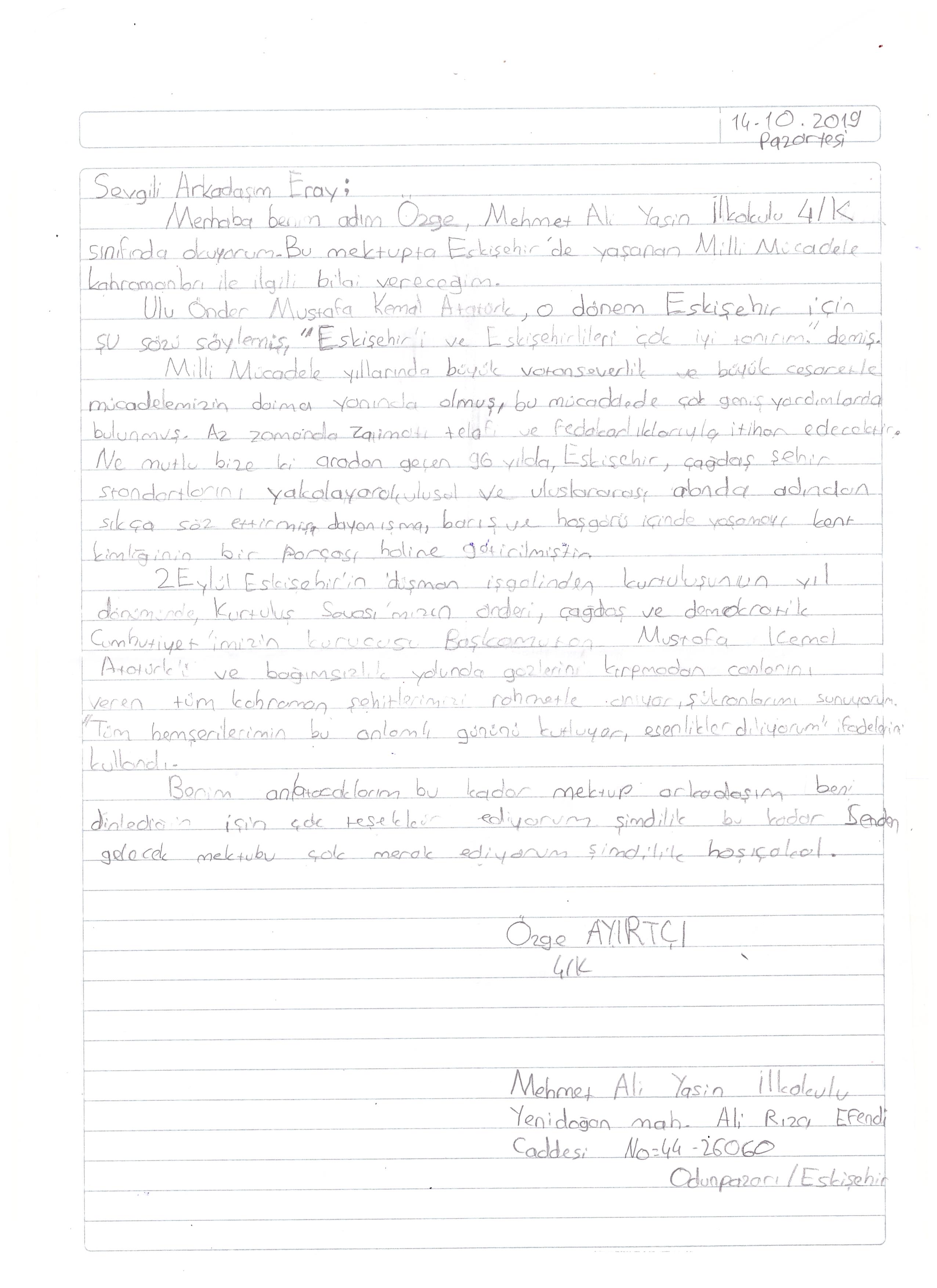 Eskişehir ‘den İstanbul ‘a Mektup Var by BELGİN ABACI IRMAK - Ourboox.com