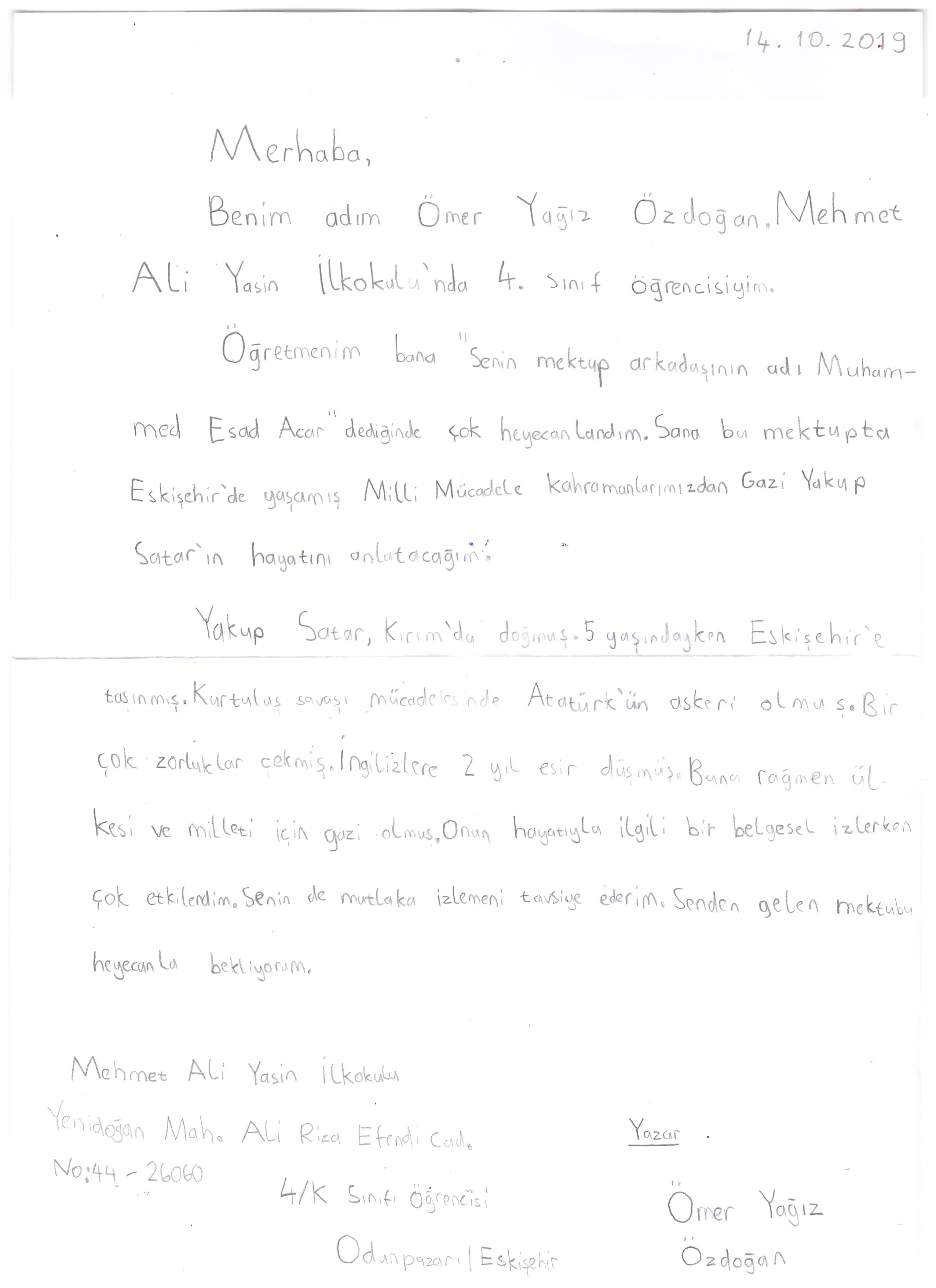 Eskişehir ‘den İstanbul ‘a Mektup Var by BELGİN ABACI IRMAK - Ourboox.com