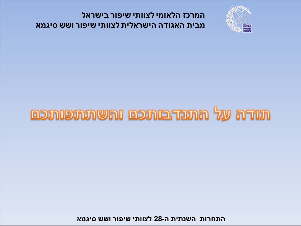 המרכז הלאומי לצוותי שיפור בישראל – הדרכה למילוי טופס שיפוט by Amnon Margalit - Ourboox.com