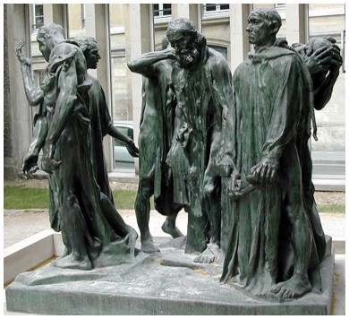 أوغست رودان – مواطنين من كاليه by Ayala Totah - Illustrated by أيـــالا طــوطــح - Ourboox.com