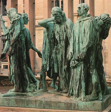 أوغست رودان – مواطنين من كاليه by Ayala Totah - Illustrated by أيـــالا طــوطــح - Ourboox.com