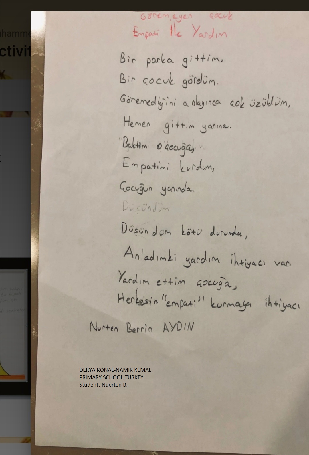 I CAN EMPATHIZE E BOOK E-TWINNING PROJECT ACTIVITIES OF MIXED COUNTRY TEAMS ( TEAM 7 and 8) by Kazım Öğütlü - Ourboox.com