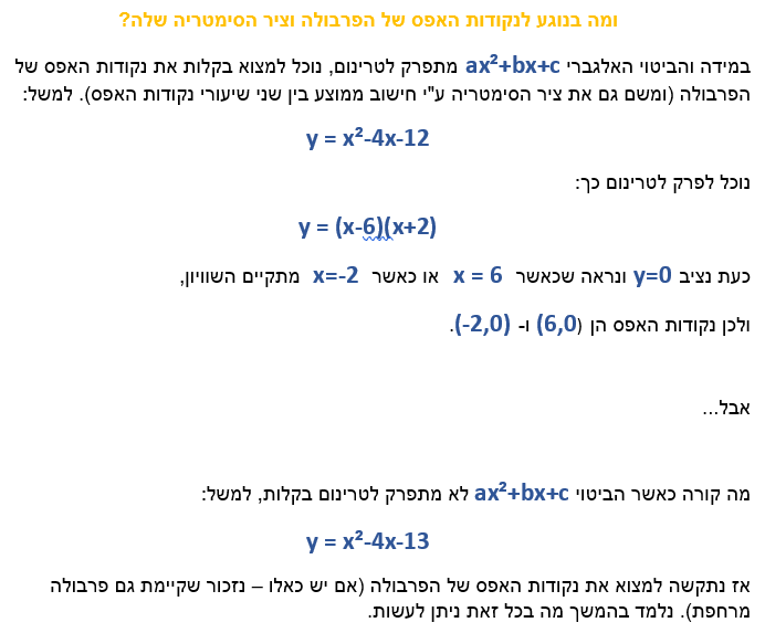 פונקציה ריבועית בהצגה סטנדרטית by Anastasia Bright - Ourboox.com
