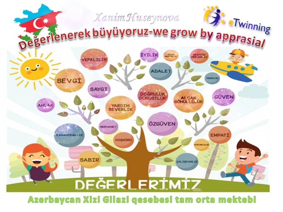 DEĞERLENEREK BÜYÜYORUZ by yusuf Esen - Illustrated by Bu bir e twinning proje ekibi çalışmasıdır. - Ourboox.com