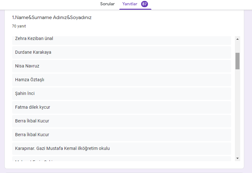I CAN EMPATHIZE E TWINNIG PROJESİ ÖĞRENCİ ANKETİ by Kazım Öğütlü - Ourboox.com