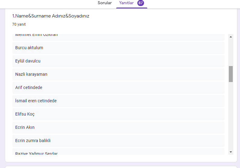 I CAN EMPATHIZE E TWINNIG PROJESİ ÖĞRENCİ ANKETİ by Kazım Öğütlü - Ourboox.com