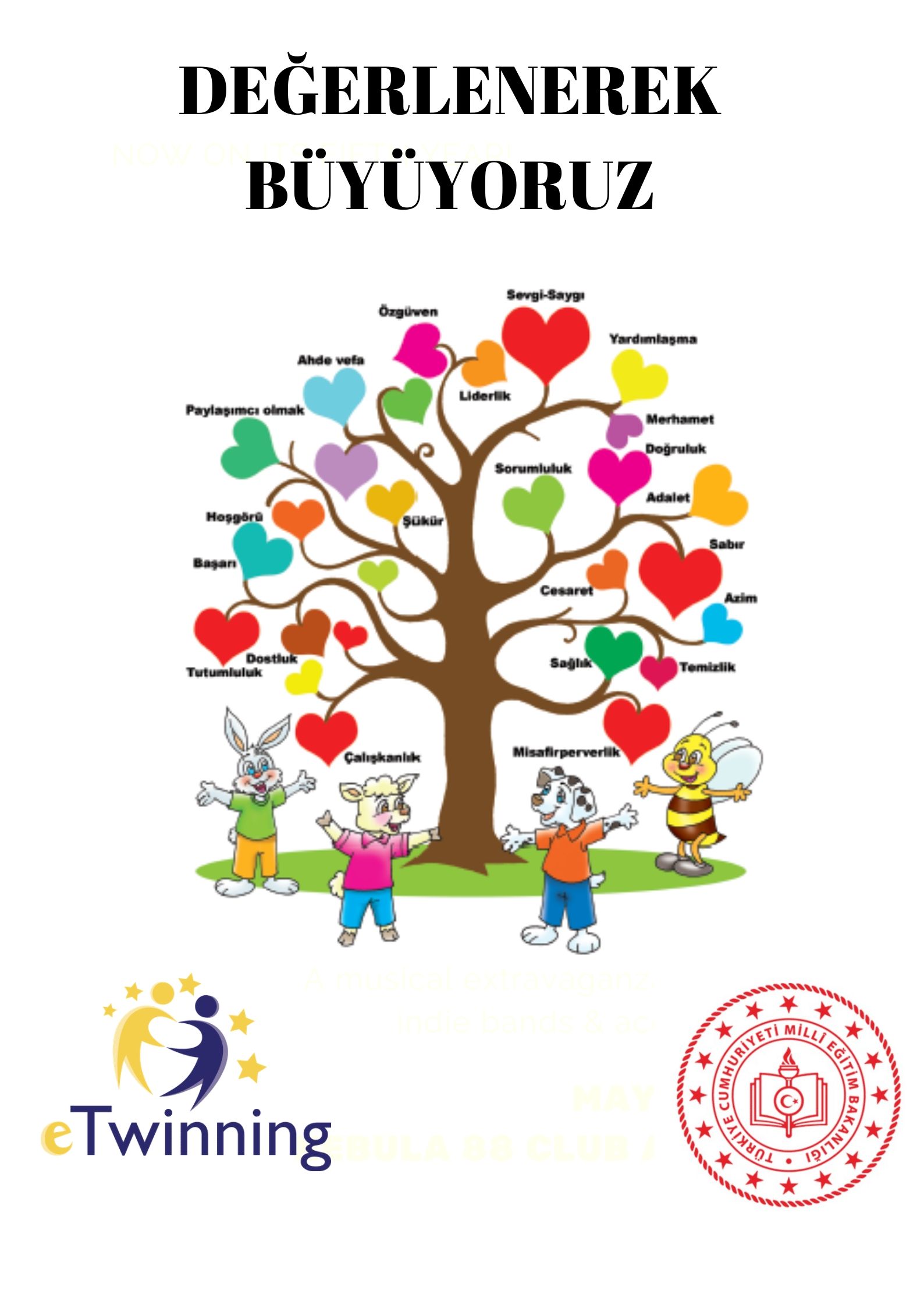 DEĞERLENEREK BÜYÜYORUZ by yusuf Esen - Illustrated by  Bu bir e twinning proje ekibi çalışmasıdır. - Ourboox.com