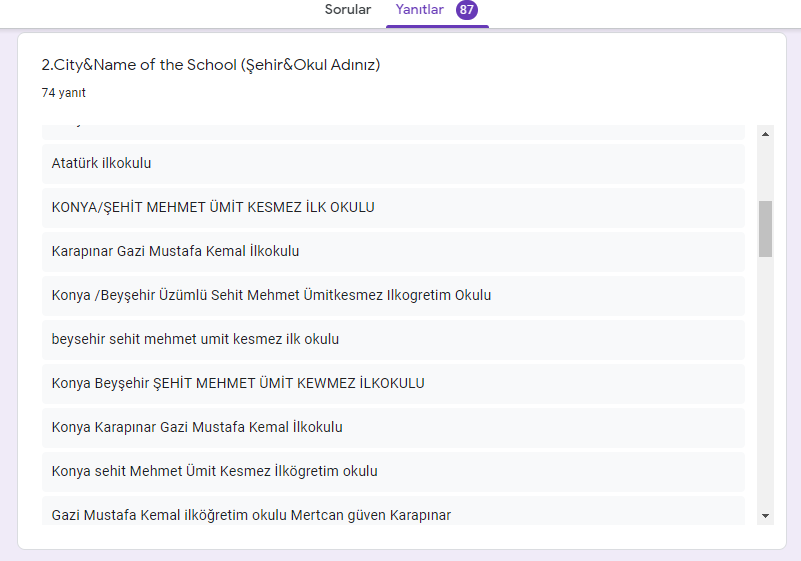 I CAN EMPATHIZE E TWINNIG PROJESİ ÖĞRENCİ ANKETİ by Kazım Öğütlü - Ourboox.com
