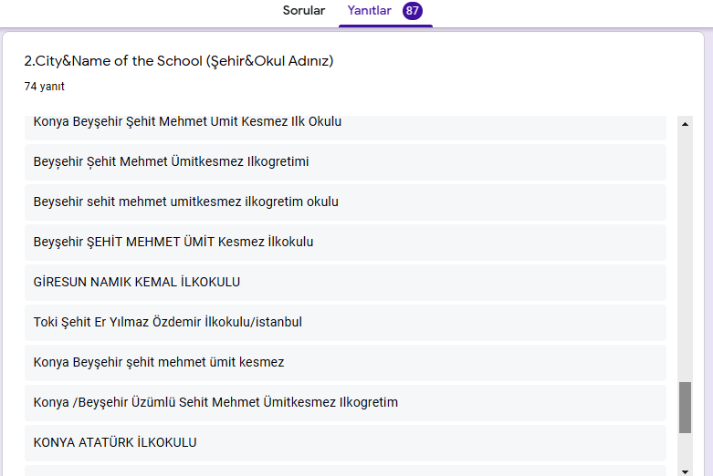 I CAN EMPATHIZE E TWINNIG PROJESİ ÖĞRENCİ ANKETİ by Kazım Öğütlü - Ourboox.com