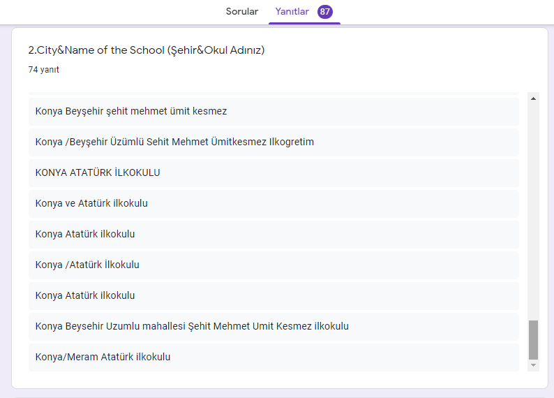 I CAN EMPATHIZE E TWINNIG PROJESİ ÖĞRENCİ ANKETİ by Kazım Öğütlü - Ourboox.com
