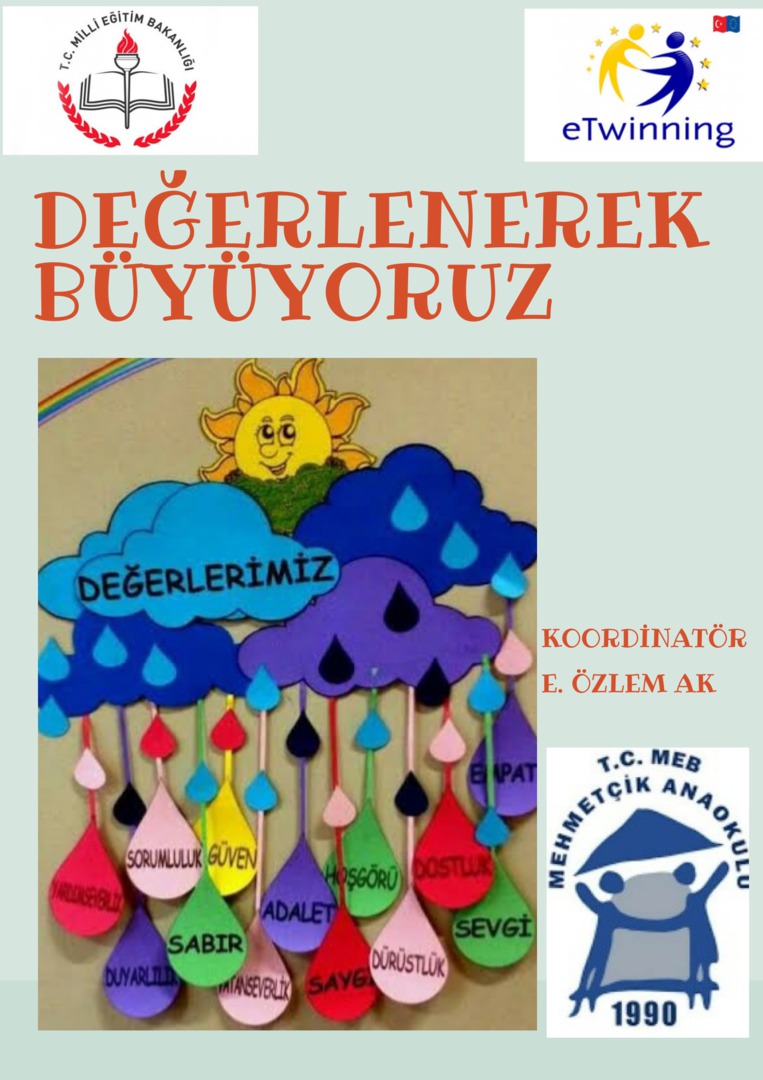 DEĞERLENEREK BÜYÜYORUZ by yusuf Esen - Illustrated by  Bu bir e twinning proje ekibi çalışmasıdır. - Ourboox.com