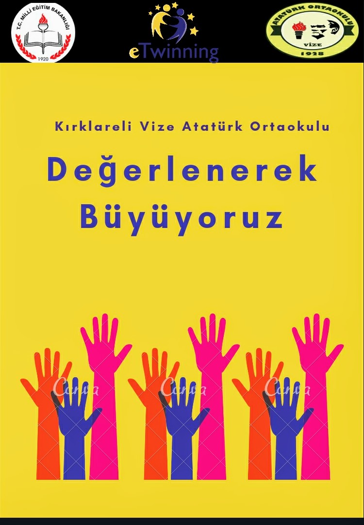 DEĞERLENEREK BÜYÜYORUZ by yusuf Esen - Illustrated by  Bu bir e twinning proje ekibi çalışmasıdır. - Ourboox.com
