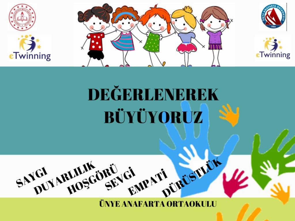 DEĞERLENEREK BÜYÜYORUZ by yusuf Esen - Illustrated by  Bu bir e twinning proje ekibi çalışmasıdır. - Ourboox.com