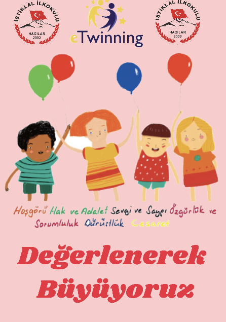 DEĞERLENEREK BÜYÜYORUZ by yusuf Esen - Illustrated by  Bu bir e twinning proje ekibi çalışmasıdır. - Ourboox.com