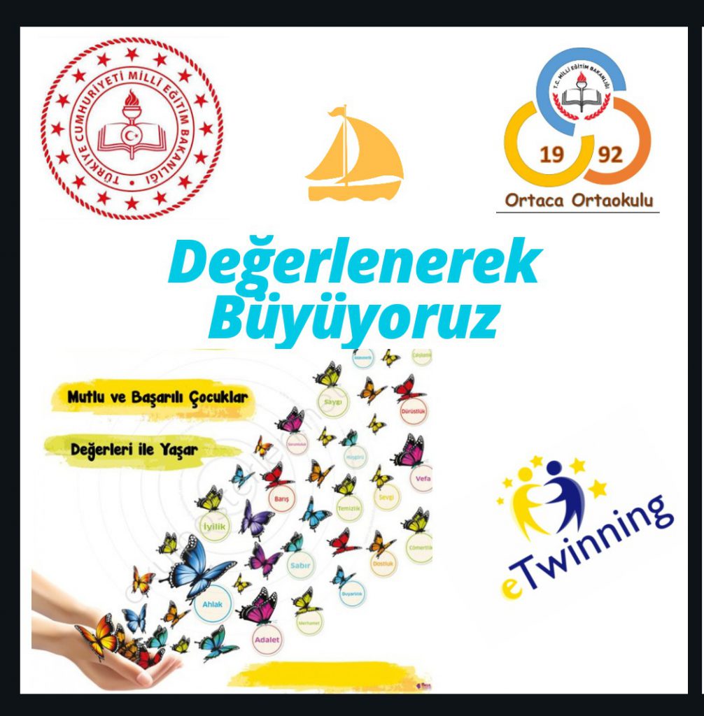 DEĞERLENEREK BÜYÜYORUZ by yusuf Esen - Illustrated by  Bu bir e twinning proje ekibi çalışmasıdır. - Ourboox.com