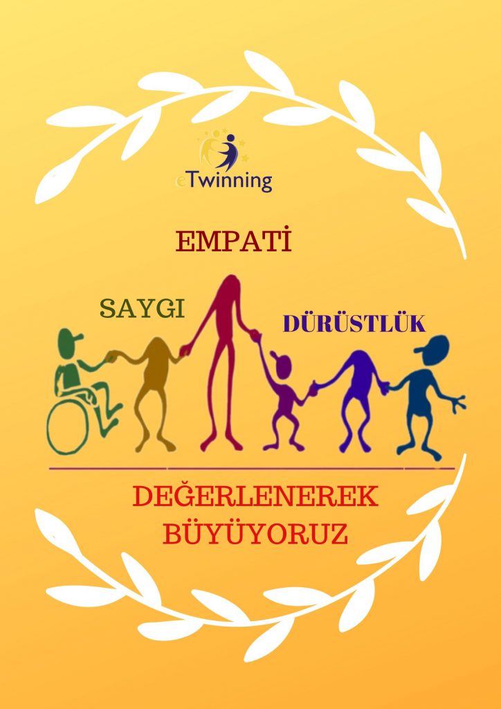 DEĞERLENEREK BÜYÜYORUZ by yusuf Esen - Illustrated by  Bu bir e twinning proje ekibi çalışmasıdır. - Ourboox.com