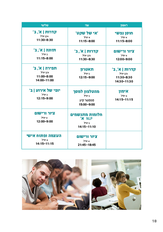 חוברת קורסים תשפ”א 2020 -2021 by קתדרה פרדס חנה כרכור - Ourboox.com