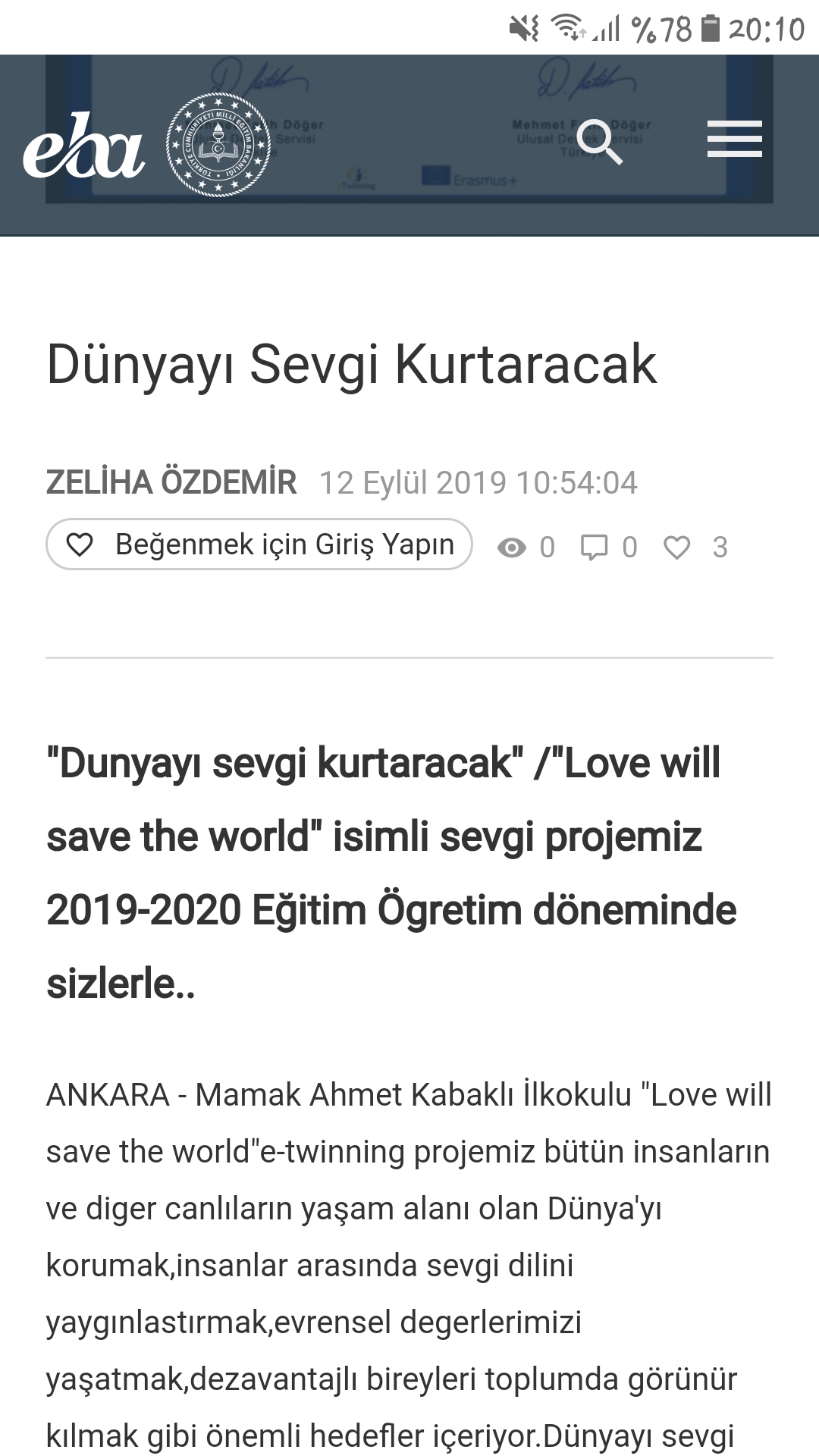 DÜNYAYI SEVGİ KURTARACAK by Zeliha Özdemir - Ourboox.com