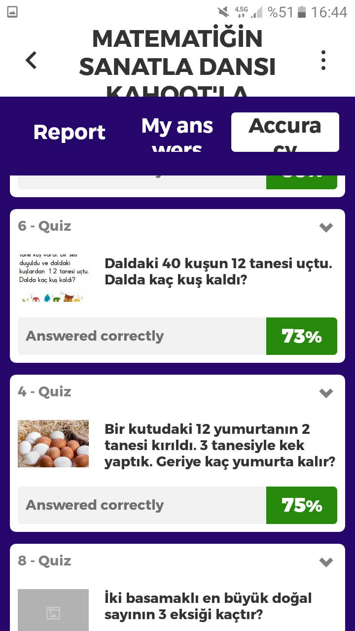 Matematiğin Sanatla Dansı Kahoot Ortak Deneme Çalışması Sonuçları by nurhan - Ourboox.com