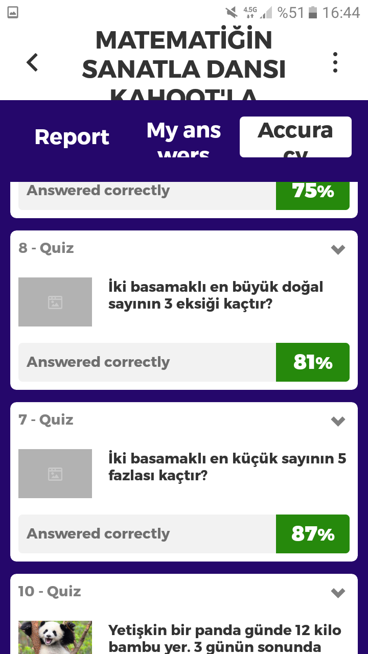 Matematiğin Sanatla Dansı Kahoot Ortak Deneme Çalışması Sonuçları by nurhan - Ourboox.com
