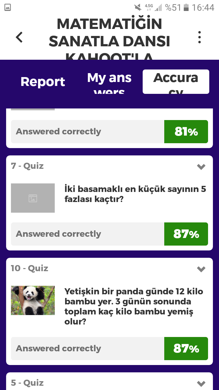 Matematiğin Sanatla Dansı Kahoot Ortak Deneme Çalışması Sonuçları by nurhan - Ourboox.com