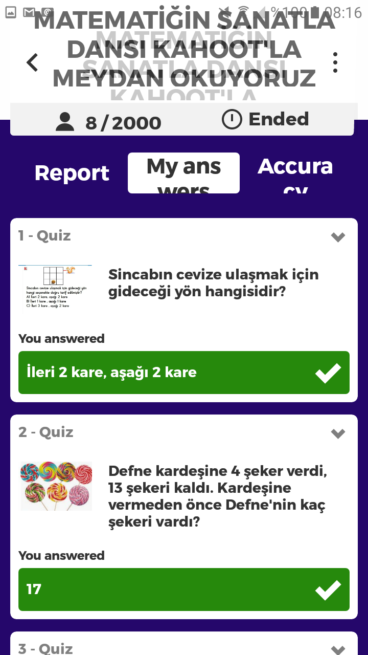 Matematiğin Sanatla Dansı Kahoot Ortak Deneme Çalışması Sonuçları by nurhan - Ourboox.com