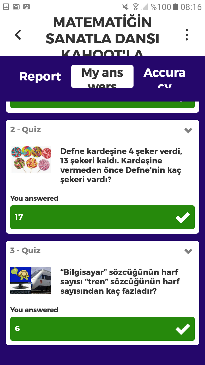 Matematiğin Sanatla Dansı Kahoot Ortak Deneme Çalışması Sonuçları by nurhan - Ourboox.com