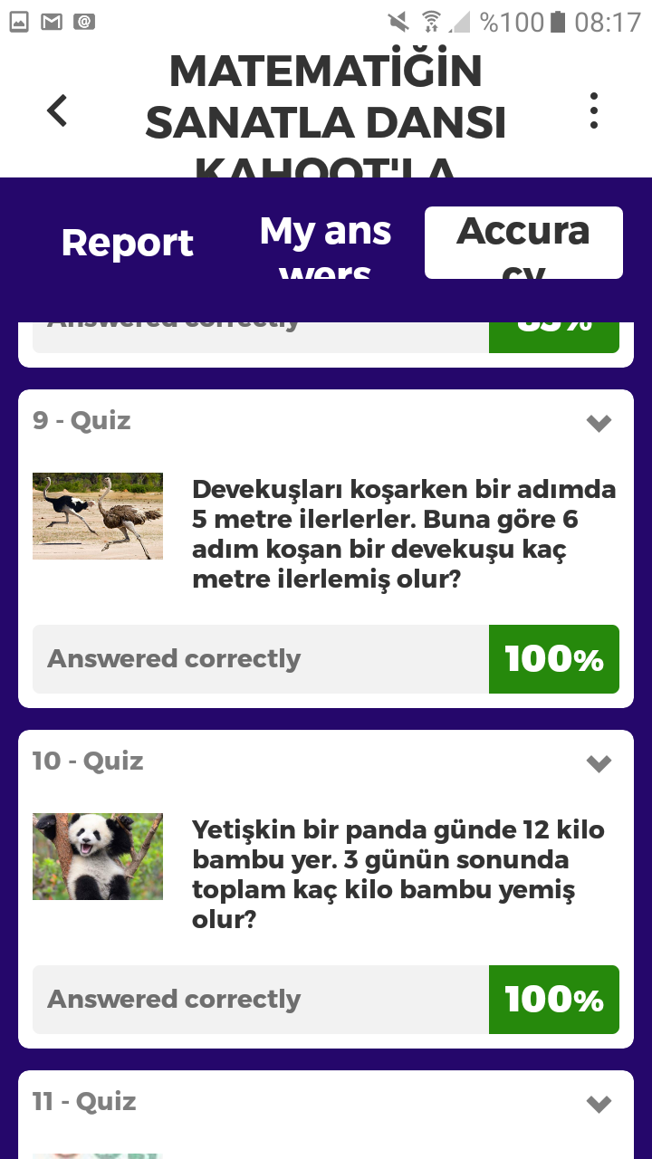 Matematiğin Sanatla Dansı Kahoot Ortak Deneme Çalışması Sonuçları by nurhan - Ourboox.com