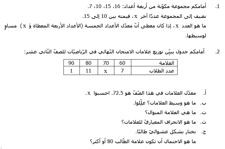 مجمع أسئلة بموضوع الاحتمال by Ekram Masarwa - Illustrated by إكرام مصاروة - Ourboox.com