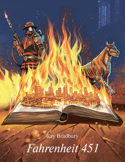 Рей Бредбері “451° за Фаренгейтом” by Tania - Illustrated by Рей Бредбері 