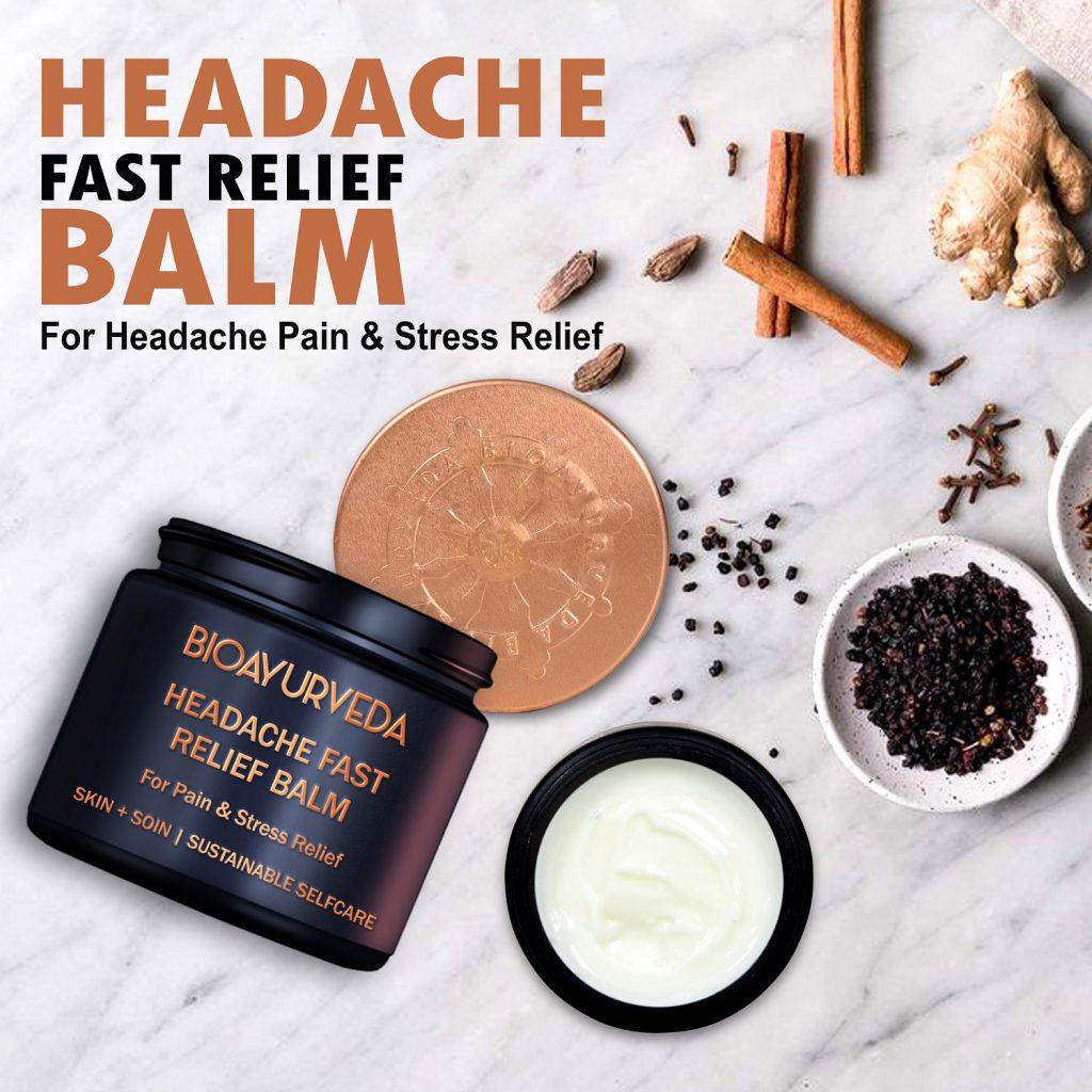 Headache Relief Balm For Complete Headache Solutions by AYURVEDASTORE  - Ourboox.com