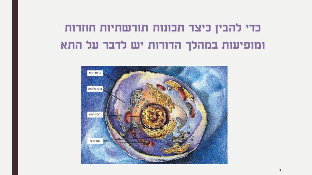 חשיבות גרעין התא by ofra sion retter - Ourboox.com