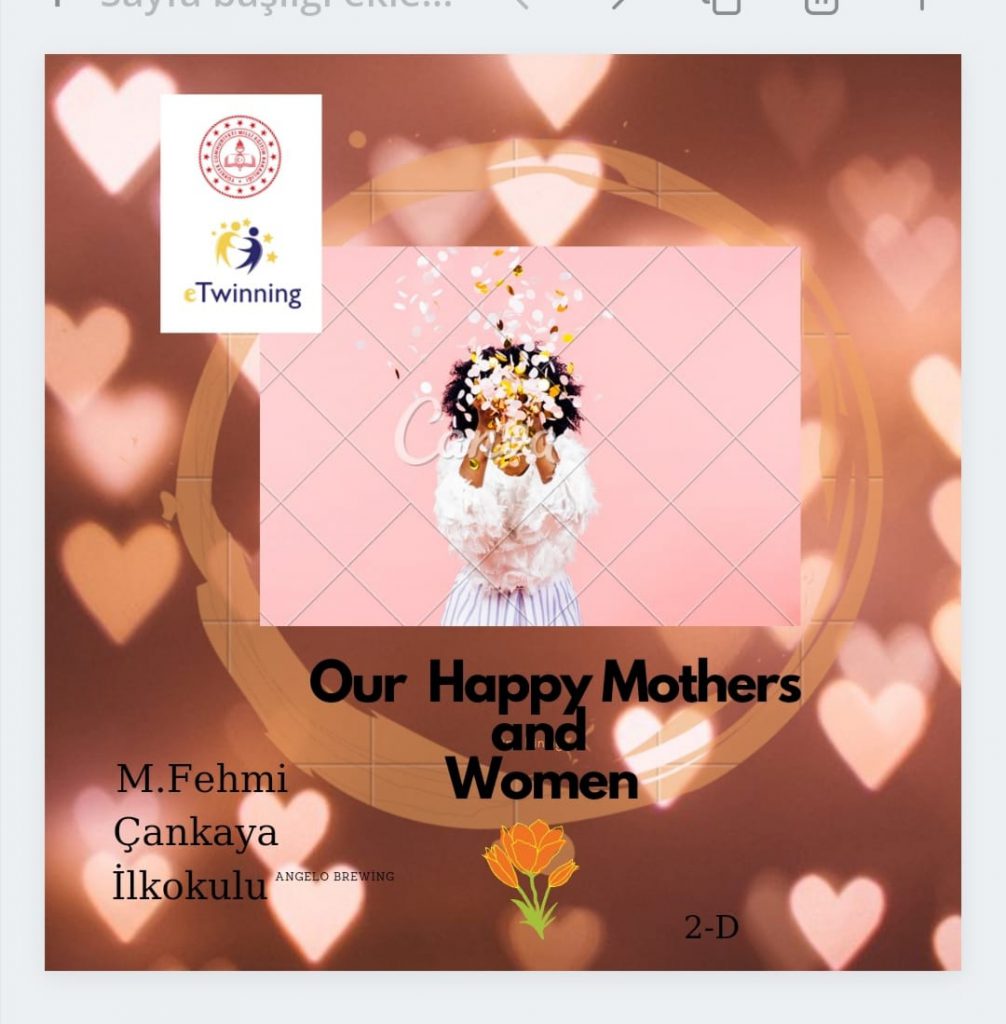 OUR HAPPY WOMEN – OUR HAPPY MOTHERS Teacher Poster and Logo Studies by Günay KÖSE - Ourboox.com