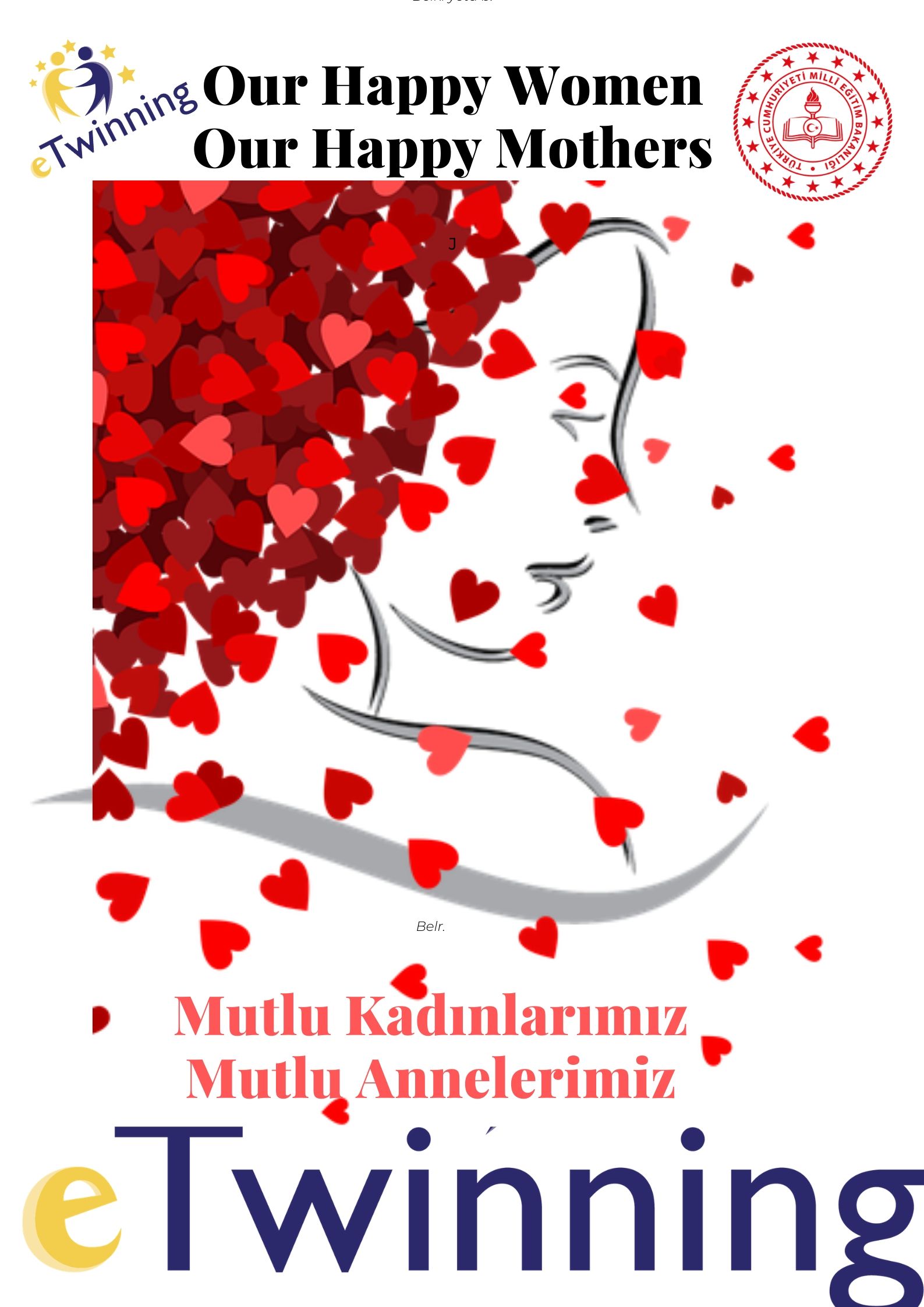 OUR HAPPY WOMEN – OUR HAPPY MOTHERS Teacher Poster and Logo Studies by Günay KÖSE - Ourboox.com