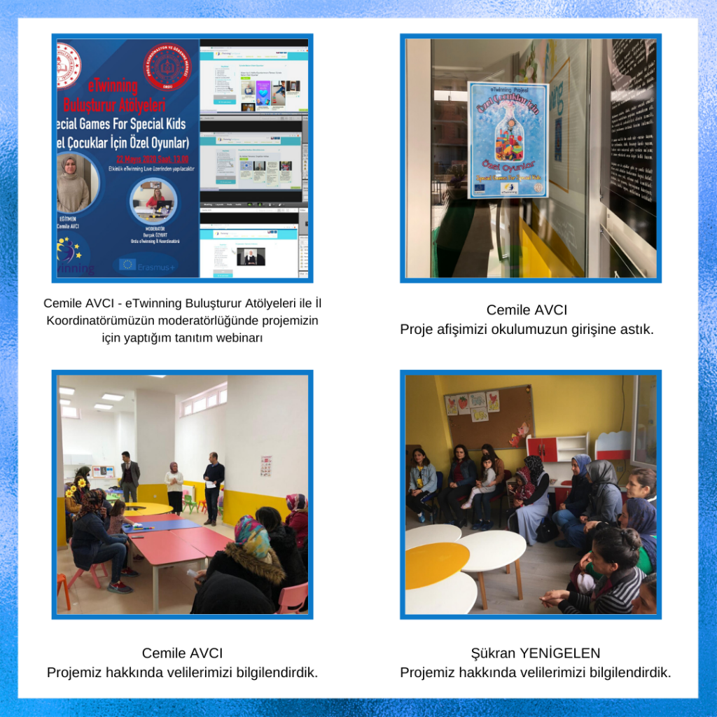  by Cemile AVCI - Illustrated by Bu kitap Özel Çocuklar İçin Özel Oyunlar eTwinning projesi ortakları adına Cemile AVCI tarafından hazırlanmıştır. - Ourboox.com