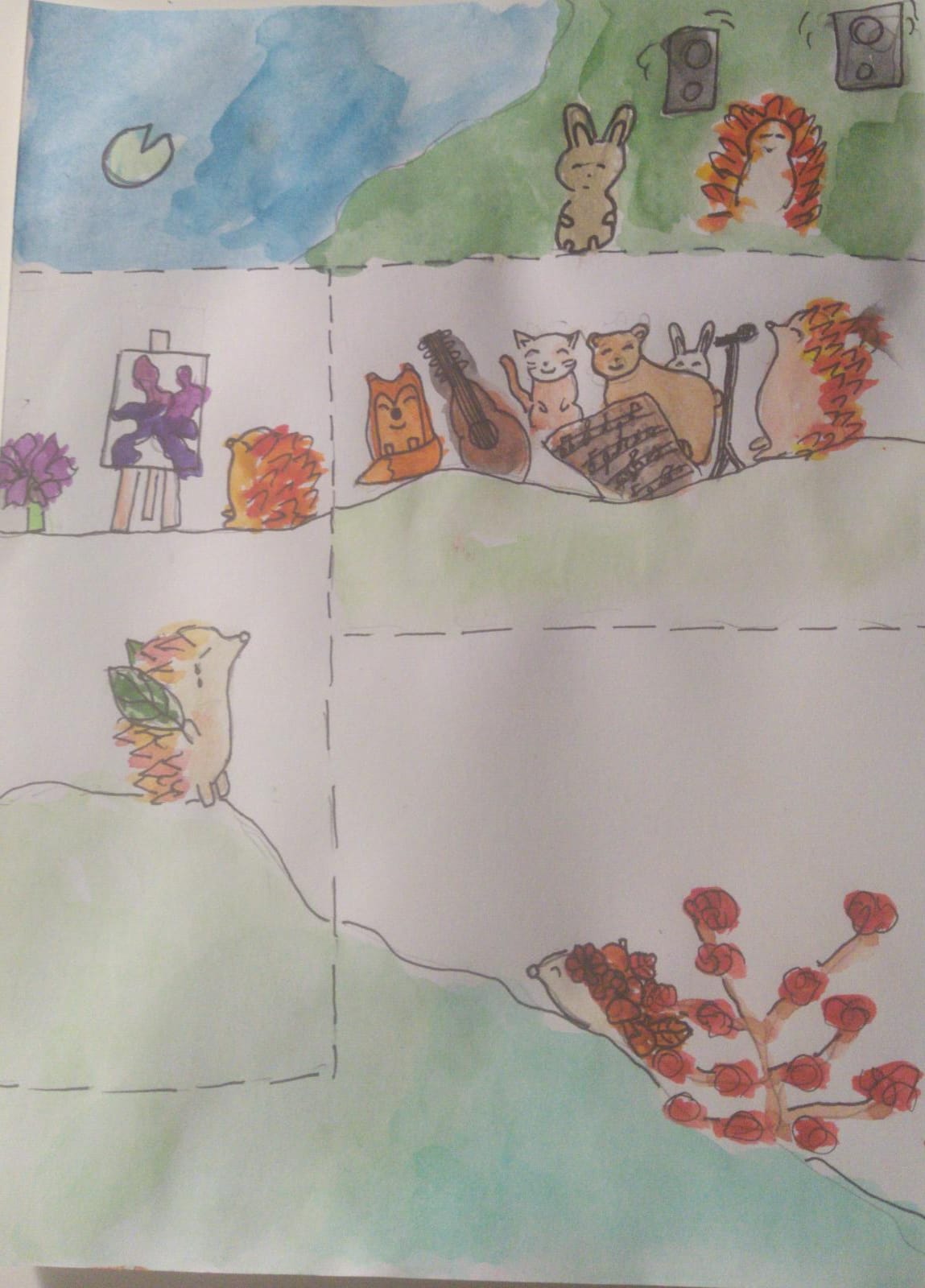 the story of the big world and the little hedgehog by polly volkova - Ourboox.com