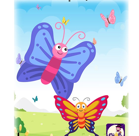 الفراشة الصغيرة by niveen kinany - Illustrated by نيفين كنعاني - Ourboox.com