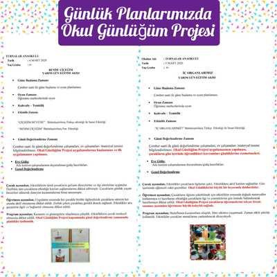 Okul Günlüğüm Projesi ve Okul Öncesi Programı Müfredat İlişkisi by Emel san - Ourboox.com