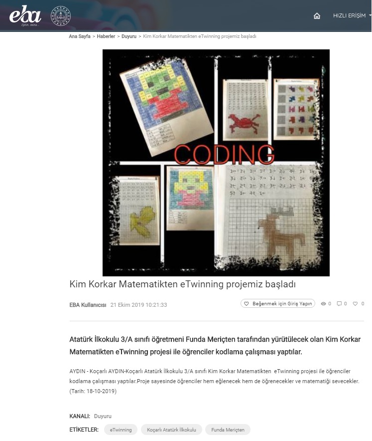 KİM KORKAR MATEMATİKTEN YAYGINLAŞTIRMA ÇALIŞMALARI E-BOOK by BERNA OZTURK - Ourboox.com