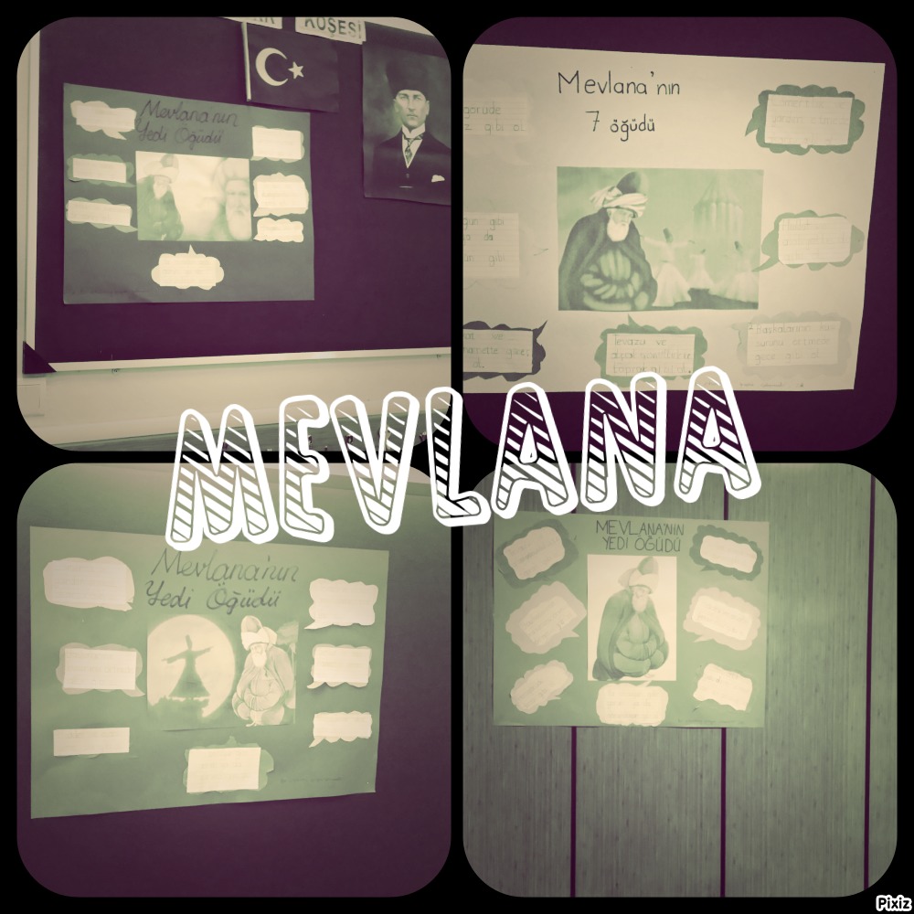 Tarihim Benim En İyi Rehberim Projesi Mevlana by Yasemin CANLI - Illustrated by E twinning Projemiz - Ourboox.com
