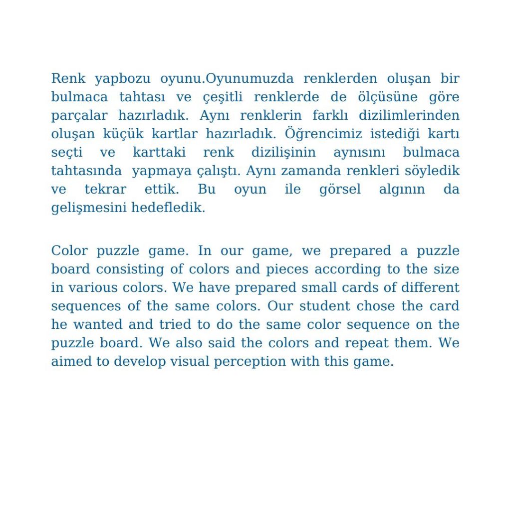  by Cemile AVCI - Illustrated by Bu kitap Özel Çocuklar İçin Özel Oyunlar eTwinning projesi ortakları adına Cemile AVCI tarafından hazırlanmıştır. - Ourboox.com