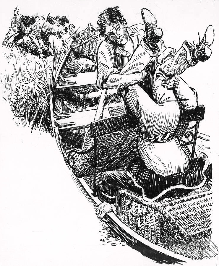 Three men in a boat by jonatanshuv - Ourboox.com