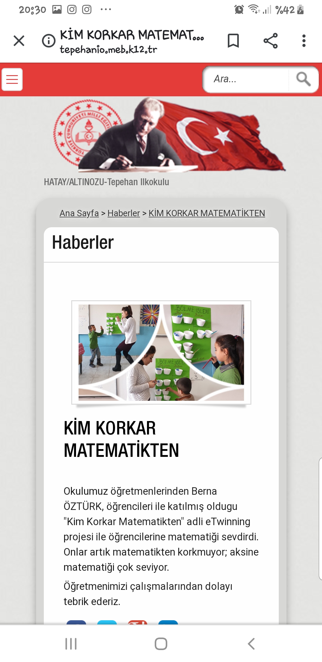 KİM KORKAR MATEMATİKTEN YAYGINLAŞTIRMA ÇALIŞMALARI E-BOOK by BERNA OZTURK - Ourboox.com