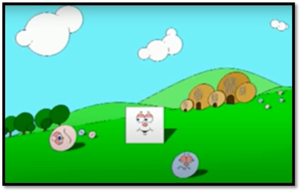 LE FIGURE GEOMETRICHE by barbara maglianesi - Illustrated by PICCOLO QUADRATO NEL PAESE DEI CERCHI - Ourboox.com