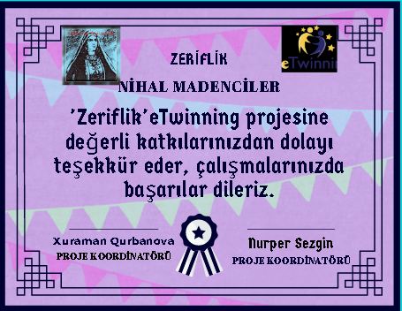 Zeriflik Projesi Bitirme Belgeleri by Nurcan Oflazoglu - Ourboox.com