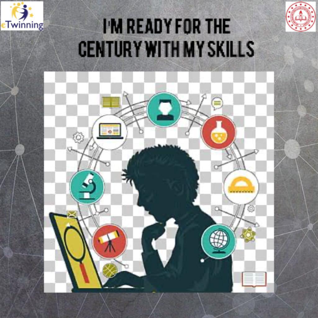 “I’M READY FOR THE CENTURY WITH MY SKILLS” LOGOS OF THE PROJECT by Ezgi Akbudak - Ourboox.com