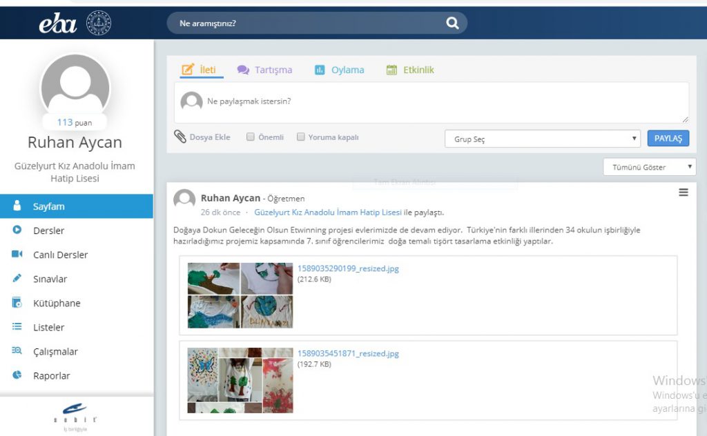 DOĞAYA DOKUN GELECEĞİN OLSUN EBA HABERLERİ by gülseven - Ourboox.com