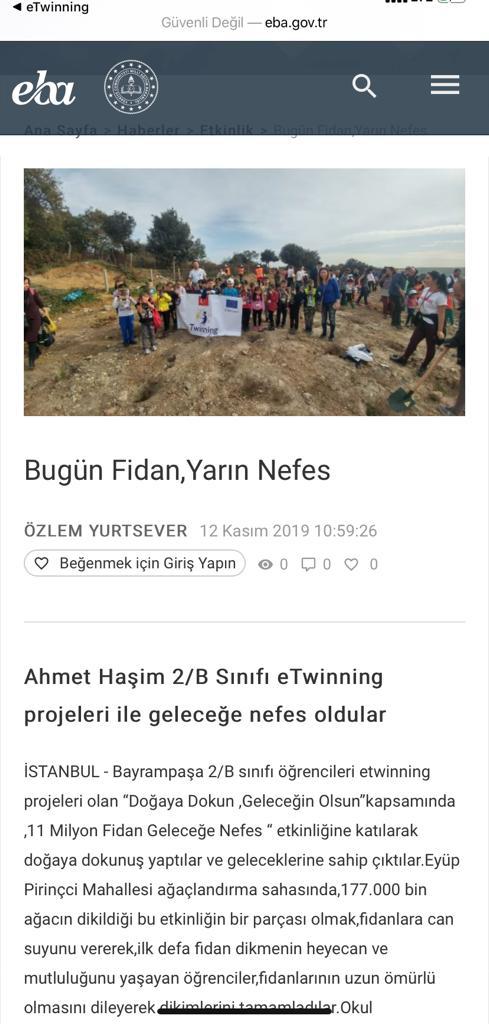 DOĞAYA DOKUN GELECEĞİN OLSUN EBA HABERLERİ by gülseven - Ourboox.com