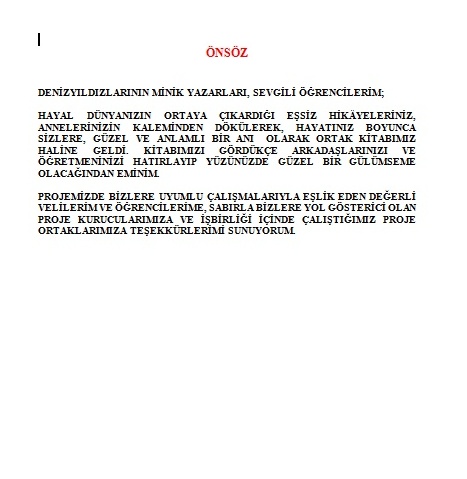 MİNİK YAZARLARDAN DERLEME HİKAYELER by Melek ÇARAMIK - Ourboox.com